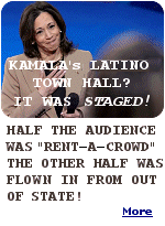 In Las Vegas, Vice President Harris worked to court Latino voters with a town hall hosted by Univision, an American Spanish-language network, fielding questions on immigration, the economy, and reproductive rights. The problem was, it was all staged, the audience was hired and flown in from out of state.